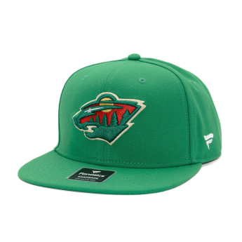 Minnesota Wild шапка с козирка flat A/CAP Structured Mid Crown Adjujtable Square Visor Snapback