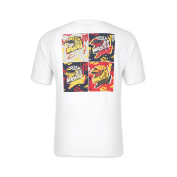 Red Bull Racing мъжка тениска Max Verstappen Pop Art Oversized Bright White F1 Team 2024