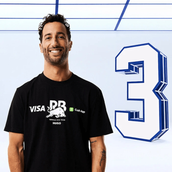 Visa Cash App RB мъжка тениска Daniel Ricciardo black F1 Team 2024