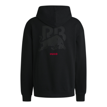 Visa Cash App RB мъжки суитшърт с качулка Hugo small logo black F1 team 2024