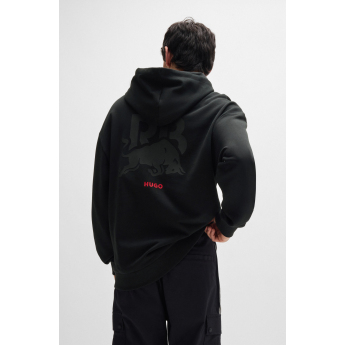 Visa Cash App RB мъжки суитшърт с качулка Hugo small logo black F1 team 2024