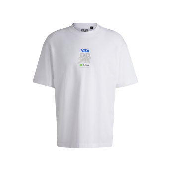 Visa Cash App RB мъжка тениска Hugo oversize white F1 Team 2024