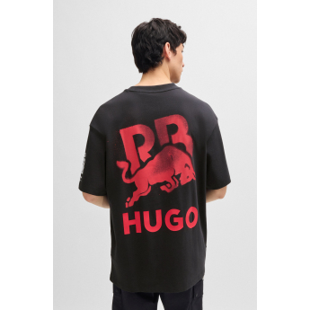 Visa Cash App RB мъжка тениска oversize small logo black F1 Team 2024