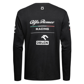 Alfa Romeo Racing мъжка тениска с дълъг ръкав official AR black F1 Team 2023