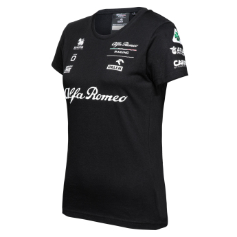 Alfa Romeo Racing дамска тениска official AR black F1 Team 2023