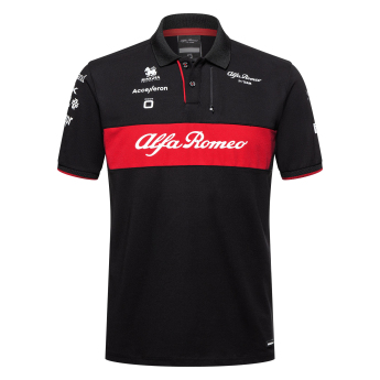 Alfa Romeo Racing мъжка поло тениска official black uno F1 Team 2023