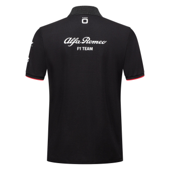 Alfa Romeo Racing мъжка поло тениска official black uno F1 Team 2023