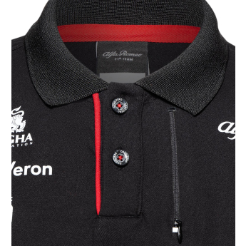 Alfa Romeo Racing мъжка поло тениска official black uno F1 Team 2023