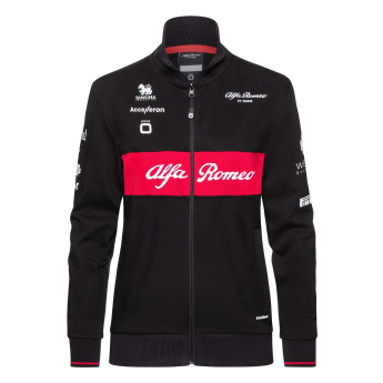 Alfa Romeo Racing дамски суитшърт official zip black F1 Team 2023