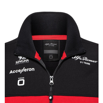Alfa Romeo Racing дамски суитшърт official zip black F1 Team 2023