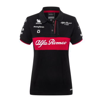 Alfa Romeo Racing дамска поло блуза official black F1 Team 2023