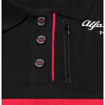 Alfa Romeo Racing дамска поло блуза official black F1 Team 2023