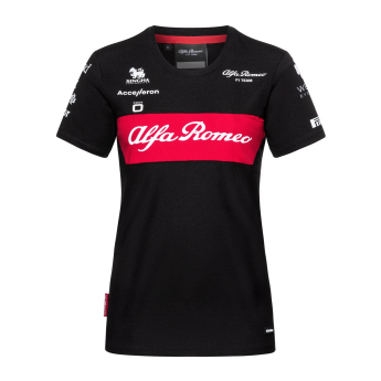 Alfa Romeo Racing дамска тениска official black F1 Team 2023
