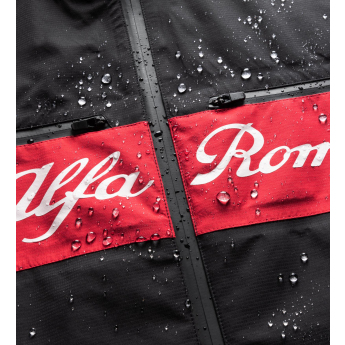 Alfa Romeo Racing мъжко яке с качулка Rain official black F1 Team 2023