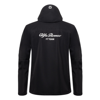 Alfa Romeo Racing мъжко яке с качулка Rain official black F1 Team 2023