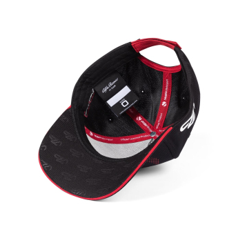 Alfa Romeo Racing баскетболна шапка с козирка Driver official Valtteri Bottas black F1 Team 2023