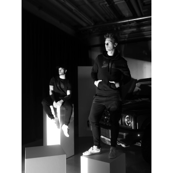 Red Bull Racing мъжки суитшърт с качулка Paddock black