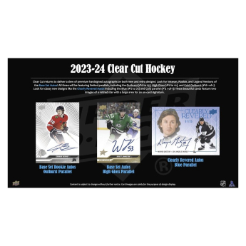 NHL кутии хокей карти NHL 2023-24 Upper Deck Clear Cut Hobby Box