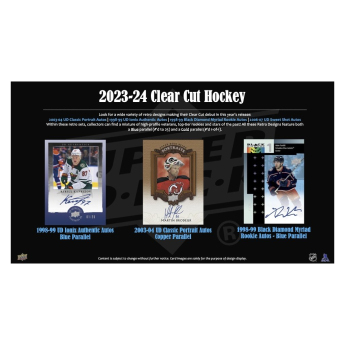 NHL кутии хокей карти NHL 2023-24 Upper Deck Clear Cut Hobby Box