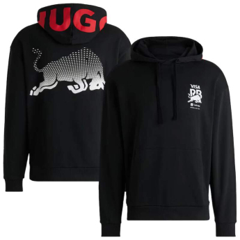 Visa Cash App RB мъжки суитшърт с качулка Hugo logo black F1 team 2025