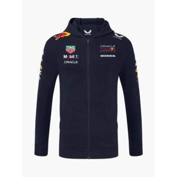 Red Bull Racing мъжки суитшърт с качулка official Teamline Replica zip navy F1 Team 2025