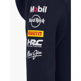 Red Bull Racing детски суитшърт с качулка official Teamline Replica zip navy F1 Team 2025