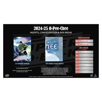 NHL кутии хокей карти NHL 2024-25 Upper Deck O-Pee-Chee Hobby Box