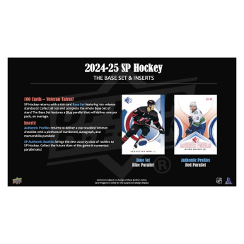 NHL кутии хокей карти NHL 2024-25 Upper Deck SP Hockey Blaster Box