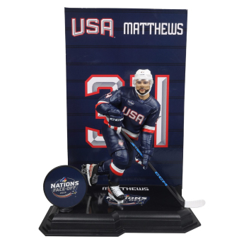 Отбори по хокей фигурка Auston Matthews #34  Face-Off Team USA 7” Figure SportsPicks