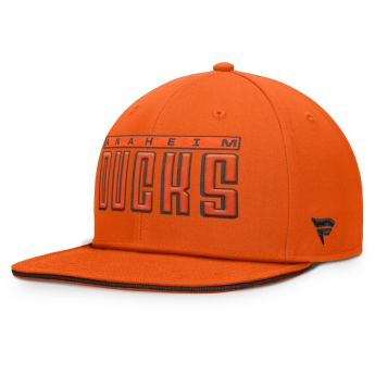 Anaheim Ducks шапка с козирка flat Snapback orange