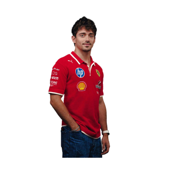 Ferrari мъжка поло тениска China GP official Teamline Replica F1 Team 2025