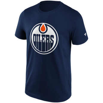 Edmonton Oilers мъжка тениска Primary Logo Graphic navy