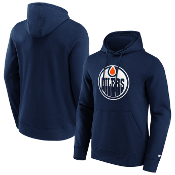 Edmonton Oilers мъжки суитшърт с качулка Primary Logo Graphic Hoodie navy