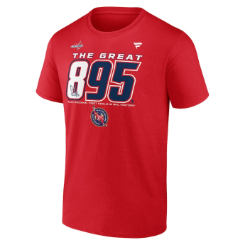 Washington Capitals мъжка тениска Alex Ovechkin #8 The GR8 Chase Scorer 895 red