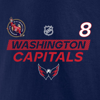 Washington Capitals мъжка тениска Alex Ovechkin #8 Washington Capitals The GR8 Chase Scorer Name & Number