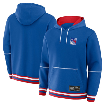 New York Rangers мъжки суитшърт с качулка Foundation blue