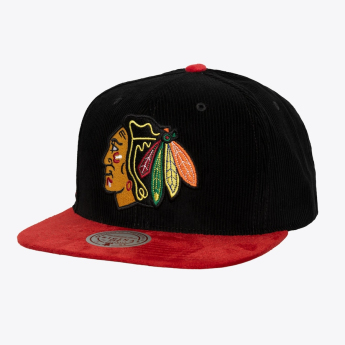 Chicago Blackhawks шапка с козирка flat Sueduroy Snapback