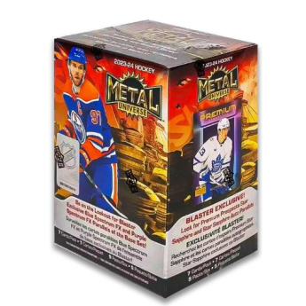 NHL кутии хокей карти NHL 2023-24 Upper Deck Skybox Metal Universe Blaster Box