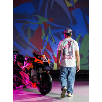 Red Bull KTM мъжка тениска rider Enea Bastianini white 2025