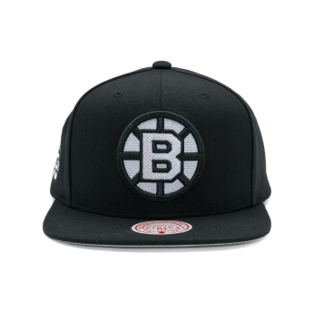 Boston Bruins шапка с козирка flat Evergreen Black White Snapback