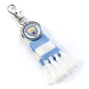 Manchester City висулка за чанта Blue Bar Scarf