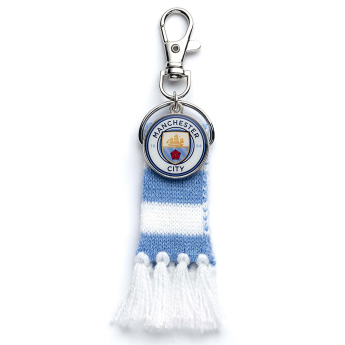 Manchester City висулка за чанта Blue Bar Scarf