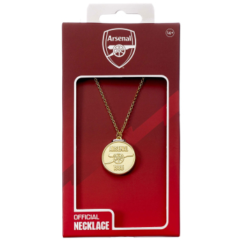 Arsenal FC висулка за врата Gold Finish Crest Necklace