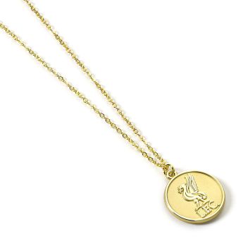 Liverpool FC висулка за врата Gold Finish Crest Necklace