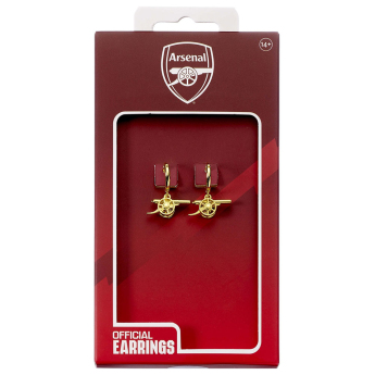Arsenal FC обеци Gold Finish Cannon Hoop