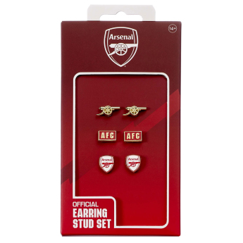 Arsenal FC комплект обеци three unique designs