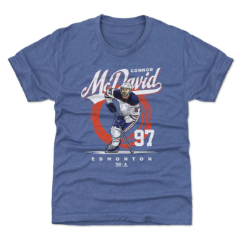 Edmonton Oilers детска тениска Connor McDavid #97 Brush WHT 500 Level