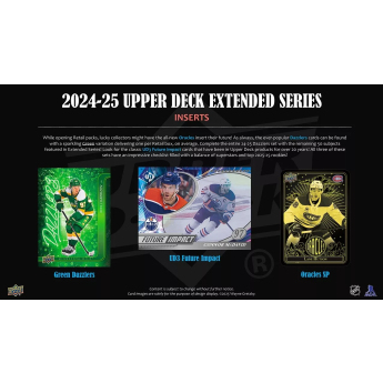 NHL кутии хокей карти NHL 2024-25 Upper Deck Extended Series Hockey Blaster Box
