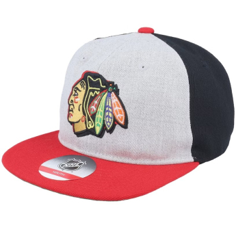 Chicago Blackhawks детска шапка с  козирка flat Lifestyle Deadstock Grey