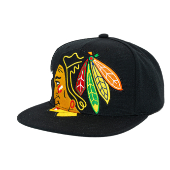 Chicago Blackhawks шапка с козирка flat Big Time Snapback